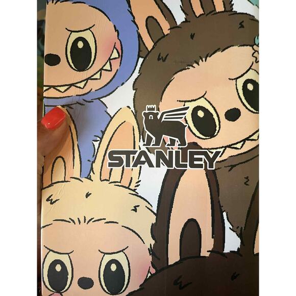 Stanley Labubu Brown 40oz Tumbler Cup with straw - Picture 3 of 4